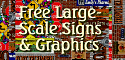 Free Large Scale Signs and Graphics: Bring your railroad to life with street signs, business signs, and railroad signs